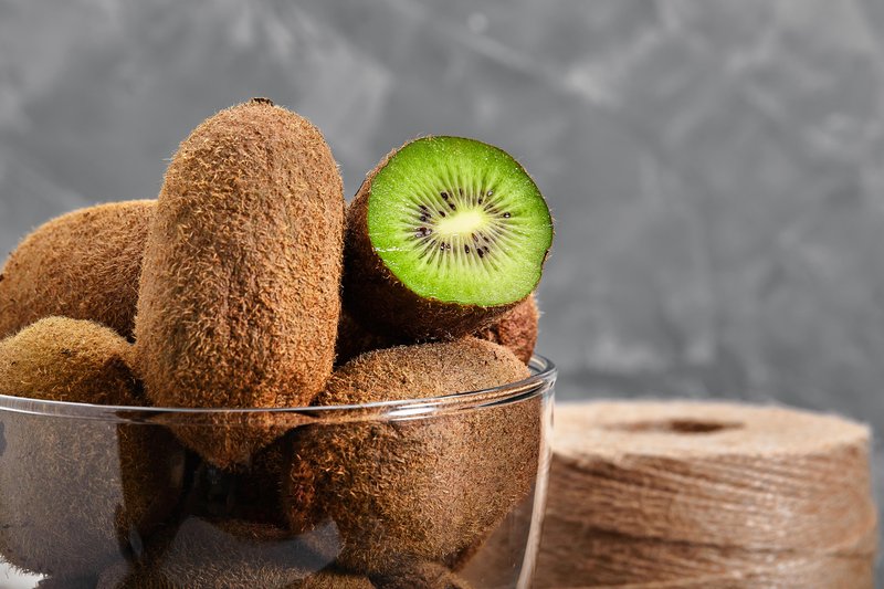 Kiwi w szklanym pojemniku