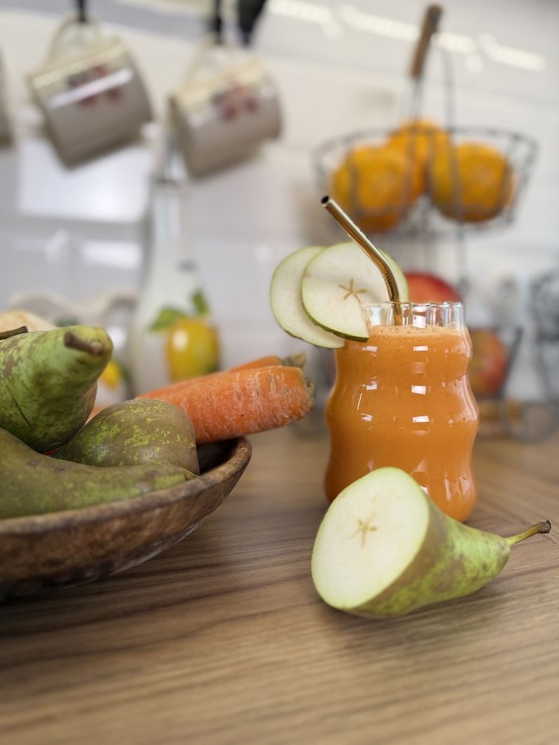 Sok jesienny z gruszkami