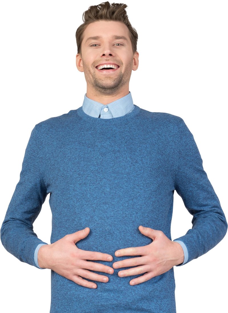 mężczyzna zdrowy brzuch