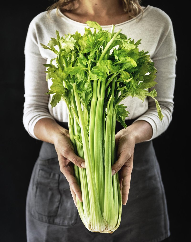 swiezy seler w rekach