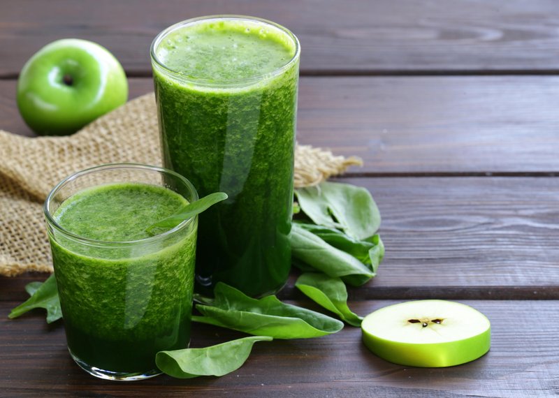 smoothie jabłka szpinak