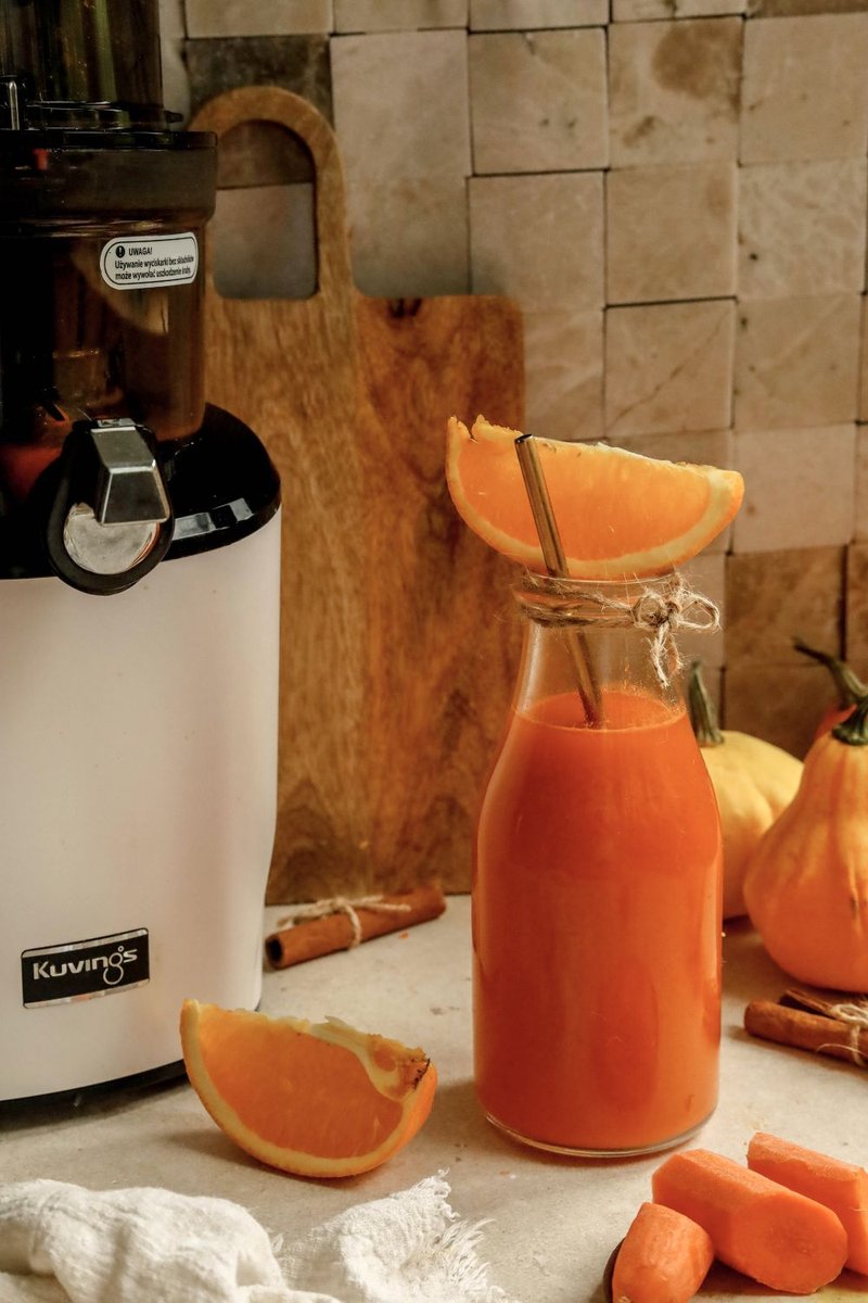 sok jesienny z marchewką i imbirem