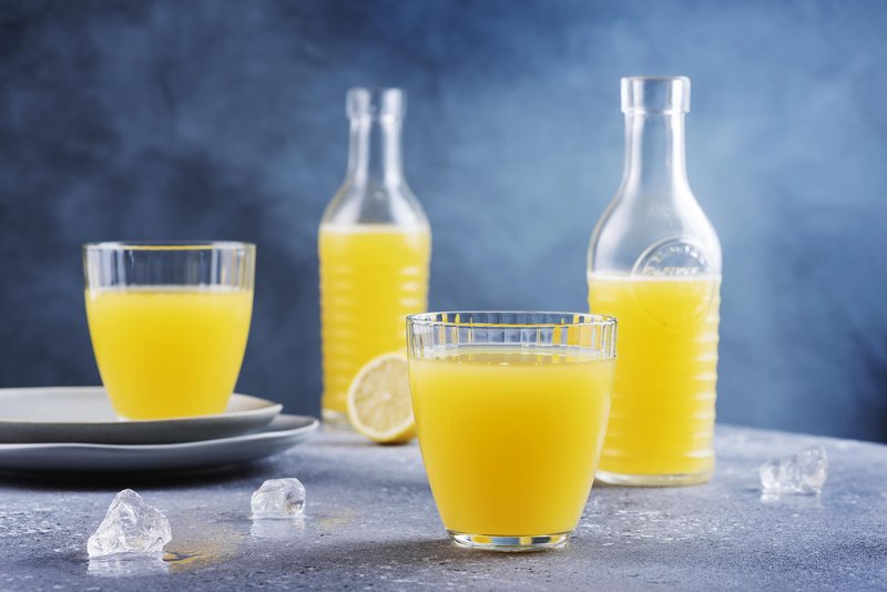 soki pomarańczowe z cytryną