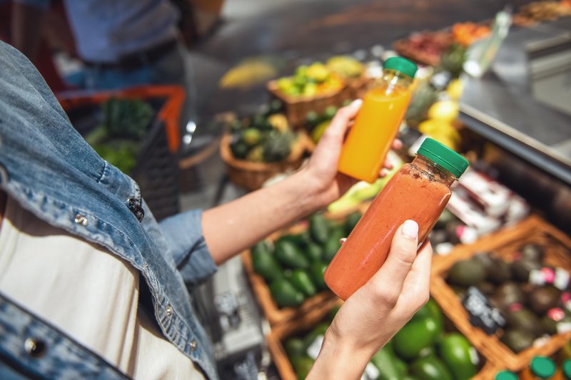 soki w supermarkecie